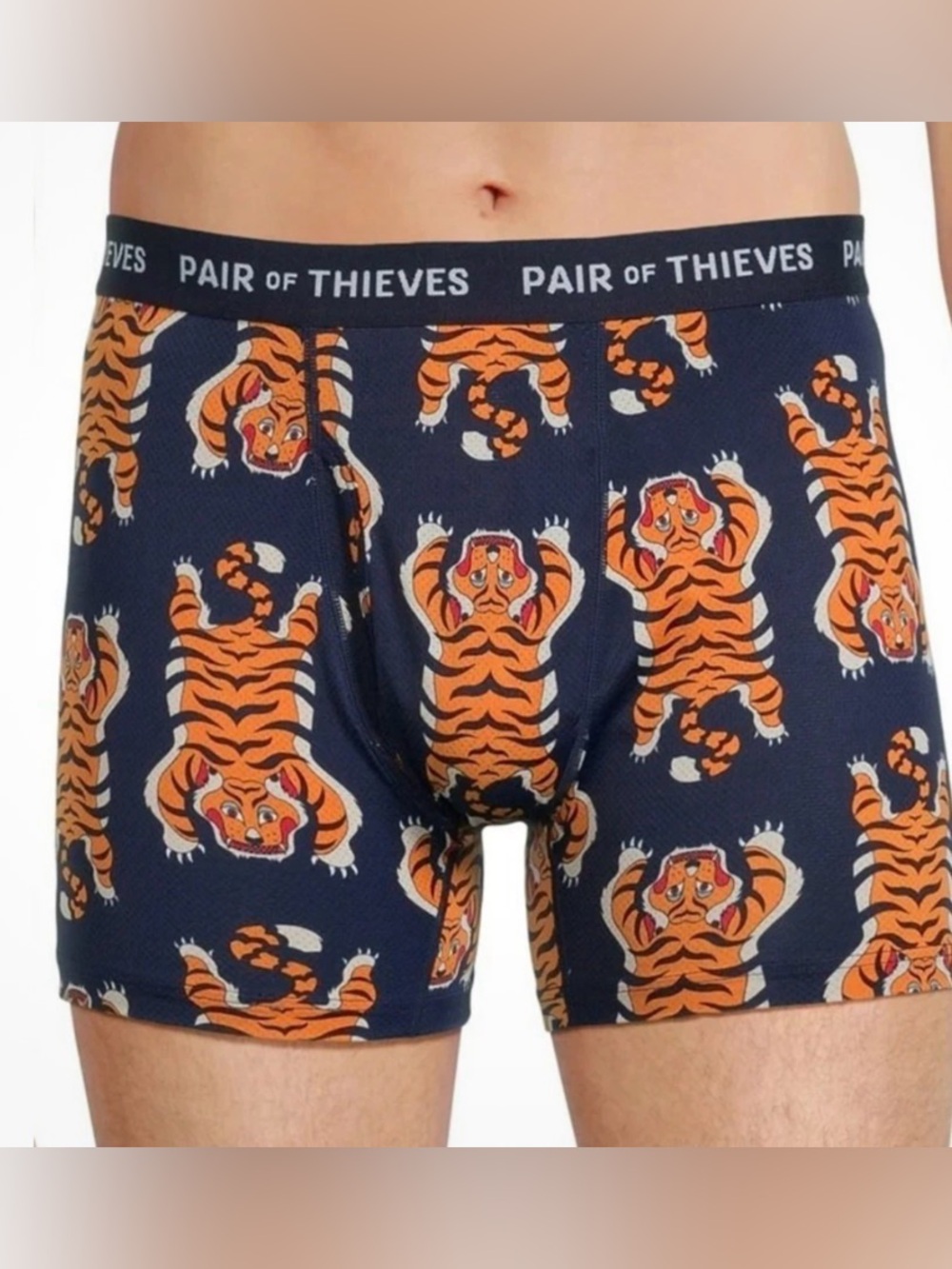 2 Pk NEW Men’s SZ 2XL Pair of Thieves Super Fit Boxer Briefs Tiger Prince & Blk
